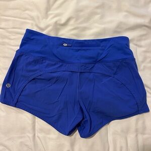Lululemon Speed Up Shorts Royal Blue/Purple 4” Inseem